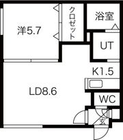 トレゾール澄川の間取り画像