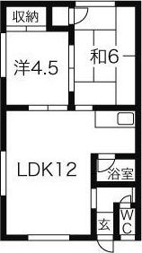 鈴可マンションの間取り画像