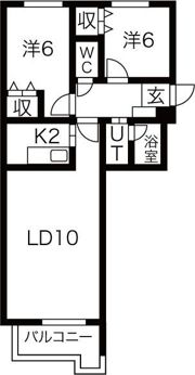 ダイアナ南山鼻ヒルズIIAの間取り画像