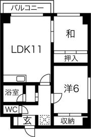 マンションえむずの間取り画像