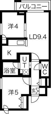 クラッセ札幌シティアクシア・ノーステラスの間取り画像