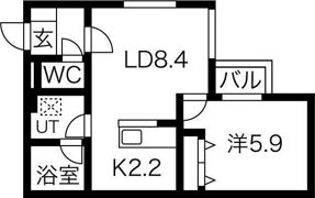 エムアールレジデンスN32の間取り画像