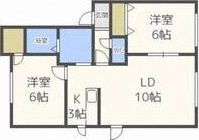 ハーバーヒルズBの間取り画像