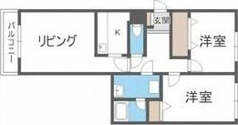 KDマンションIの間取り画像