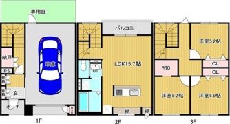 ノルフィーノ星置駅前通りの間取り画像