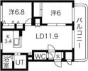 ライフ新発寒3・1の間取り画像