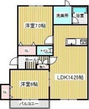 クレール壱番館の間取り画像