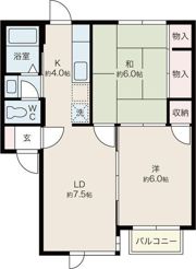 グリーンパークヴィレッジ Bの間取り画像