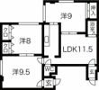 青葉ハウスの間取り画像