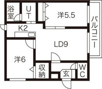 メルキュール白石の間取り画像