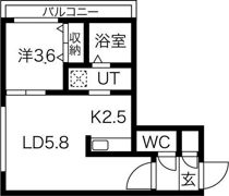 Colorise琴似の間取り画像