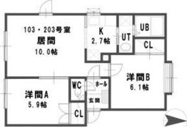 ルミエール南9条の間取り画像