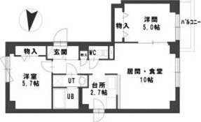 グランメールアサヒIIの間取り画像