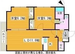 パルティーレ南郷通の間取り画像