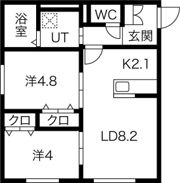 アートレータ琴似の間取り画像