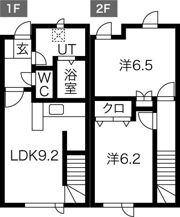 Le ciel（ルシエル）大谷地の間取り画像