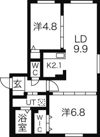 マイア月寒東の間取り画像