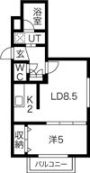 Lichtrare北大Westの間取り画像