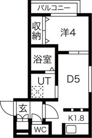 Orquidea東区役所（オルキデア）の間取り画像