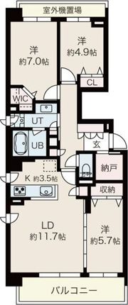 ル・コルヌイエ山鼻（Le Cornouiller Yamahの間取り画像