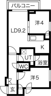 クラッセ札幌シティアクシア・ノーステラスの間取り画像