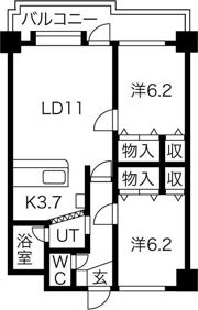 ハイツサンの間取り画像