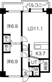 ハイツサンの間取り画像