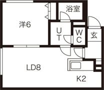 プリマクラッセ菊水の間取り画像