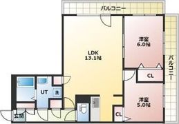 ラグジュカムズの間取り画像