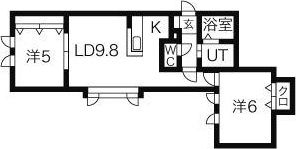 シェリール月寒の間取り画像
