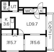 平岸2・8の間取り画像