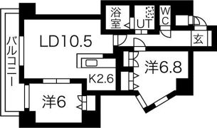 ベルリード福住の間取り画像