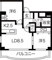 オリオンコートの間取り画像