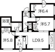 ライズ伏見の間取り画像