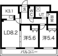 ALPHA STAGE Sapporo（アルファステージサッの間取り画像