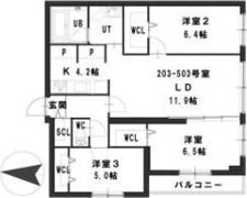 ピオネロ伏見の間取り画像