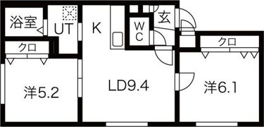 ソレイユ平岸の間取り画像