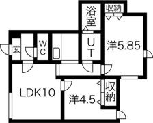 エリアウエストの間取り画像