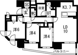 ブランズ新札幌の間取り画像