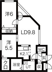 アオアクアN7 （aoakuaN7）の間取り画像