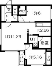 レスツオン山の手の間取り画像