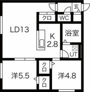 CITY RESIDENCE環状通東（シティレジデンス環状通の間取り画像