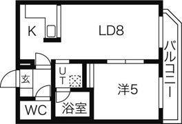 リラブランシェ琴似の間取り画像