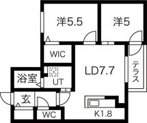 カサトレス美園の間取り画像