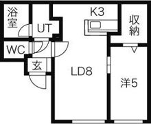 フィオレンテ豊平公園の間取り画像