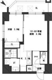 グランメールK＆Y美園の間取り画像