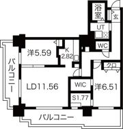パシフィックタワー札幌の間取り画像