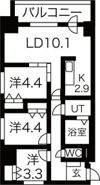 コートロティS15の間取り画像