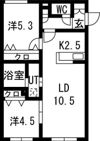Lien北18の間取り画像