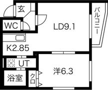 グレートヒルズ壱番館の間取り画像